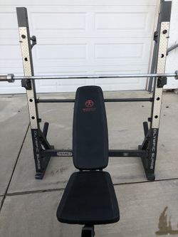 Weight Bench With Olympic Bar