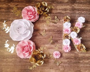 Paper flowers decoration