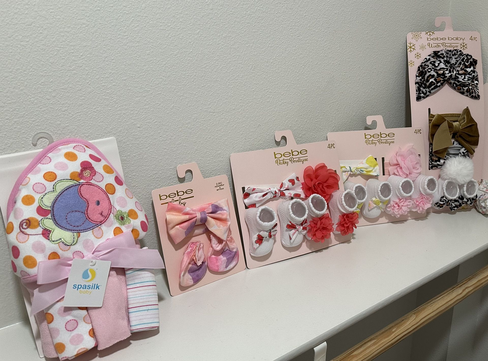 Baby Booties And Washcloths For Baby Girl