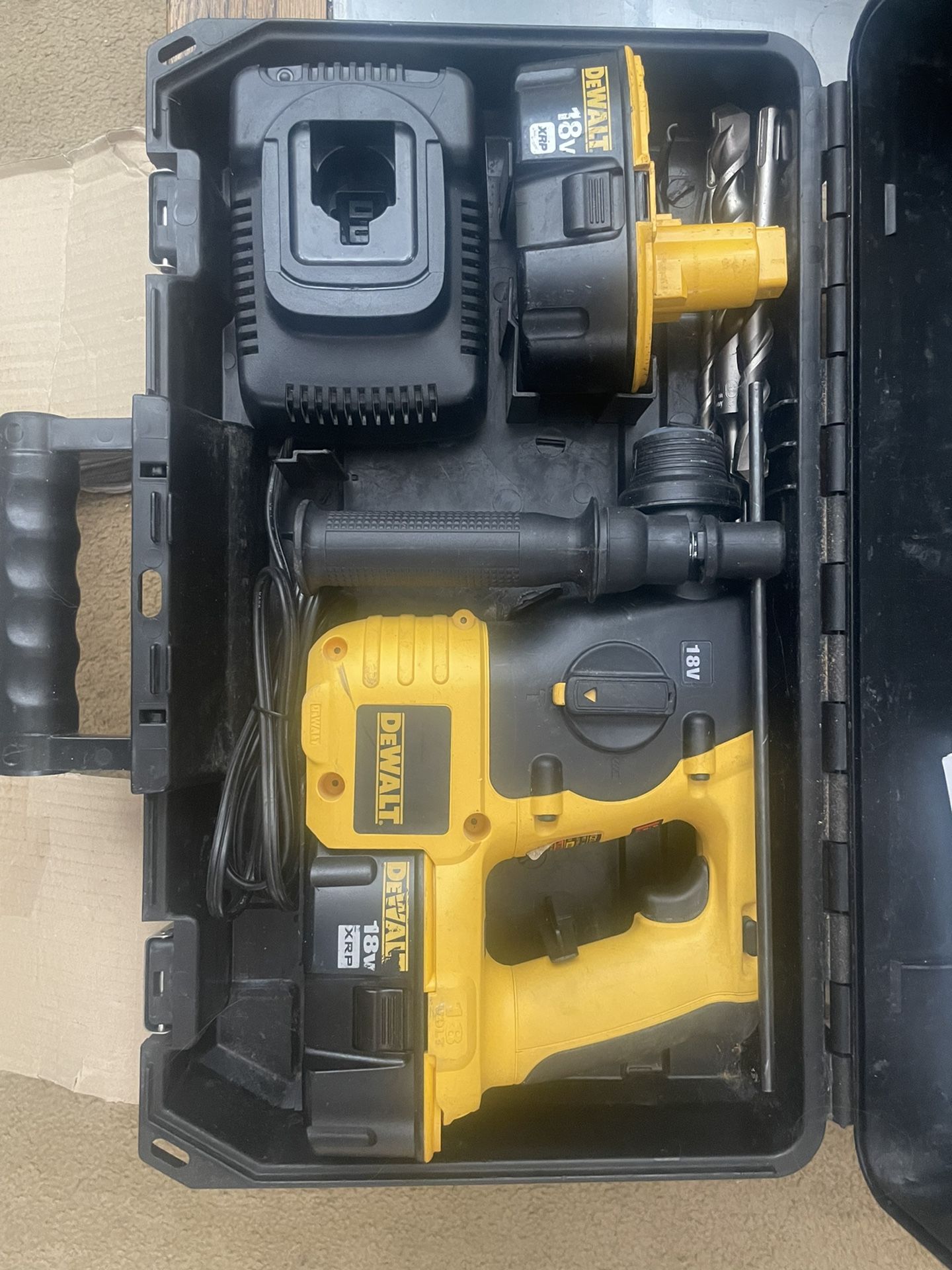 New Open Box 18 Volt SDS Hammer Drill And Bandsaw