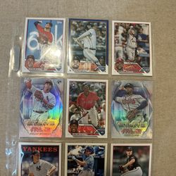 9 Baseball Cards 