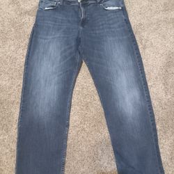 Calvin Klein Straight Leg Dark Wash Blue Jeans Mens Size W38 L32