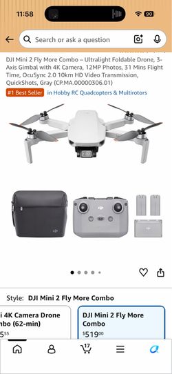 DJI Mini 2 Drone Fly More Combo