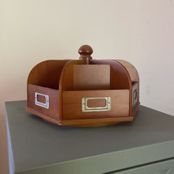 Wooden Office Stationary holder