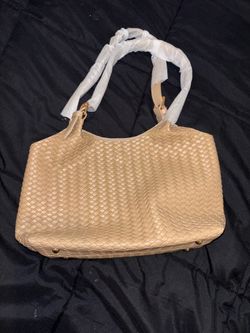 Light tan shoulder-hand bag