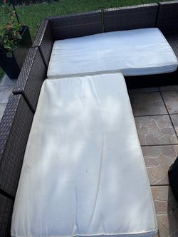 White Patio Cushions Great Quality
