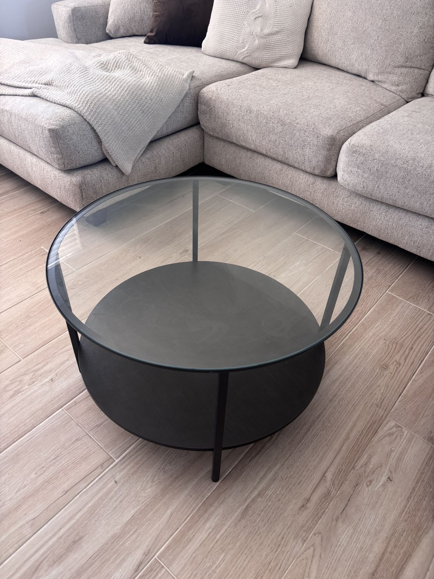 Glass Top Coffee Table 