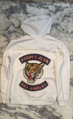 Robin jeans Hoodie white