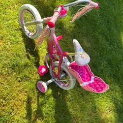 Huffy Princess 12" Girls Bike Training Wheels