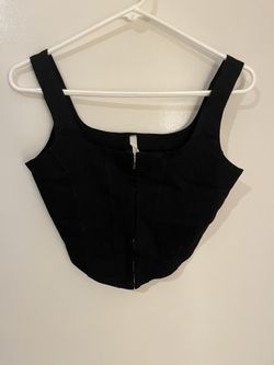 Black Crop Top Corset