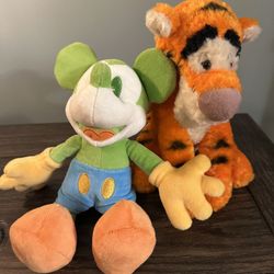 Disney Plush Toy Set - Mickey Mouse And Tigger