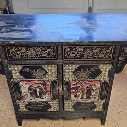 Chinese Antique Cabinet Wood 