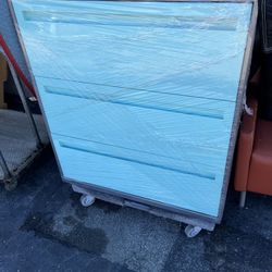 Vintage Steel Lateral Filing Cabinet 