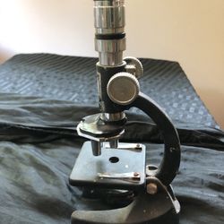 Vintage Kids Microscope Metal/plastic Display
