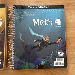 BJU press math 4 Teachers edition 3rd Edition