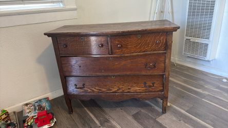 Solid wood antique dresser