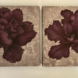 Purple Flower Paintings