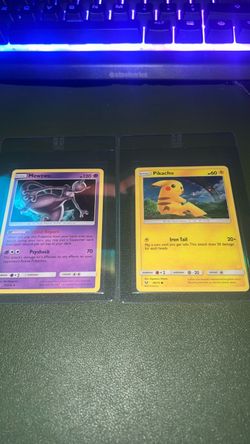 Pikachu & Mewtwo cosmo holos