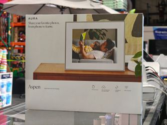 Aura 12" Aspen Digital Photo Frame Matte Clay