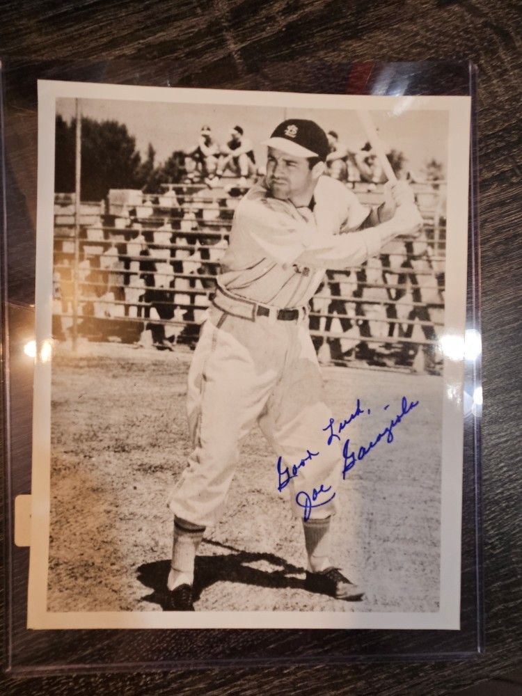 Signed Joe Garageola St. Louis Cardinals 8x10 Autograph Photo MLB Baseball