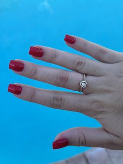 golden love heart ring