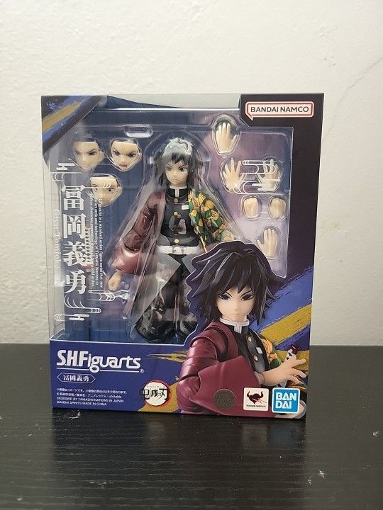 Bandai, S.H.Figuarts: Demon Slayer Giyu Tomioka (Kimetsu No Yaiba) NIB