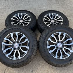 18” gmc sierra at4 oem wheels tires