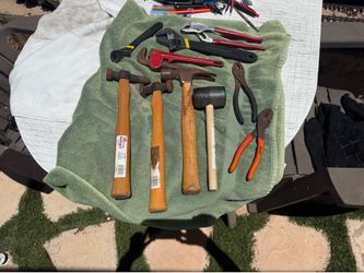 Assorted Hand Tool Lot – Hammers, Pliers & Wrenches