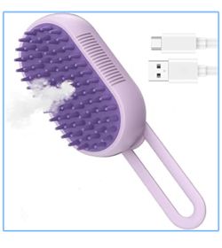 Cleaning Steamy Pet Brush(Purple)