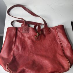 Ralph Lauren Oversized Red Tote Bag