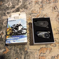 SWAREY Motorcycle Bluetooth Headset (2 pack) BRAND NEW