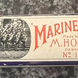 Vintage M. Hohner Germany Marine Band Harmonica No. 1896 - Key Of C Original Box