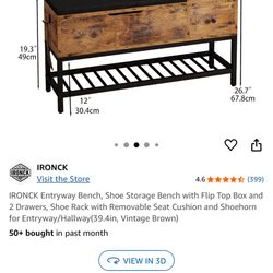 Bench, Shoe Organizer, Entryway