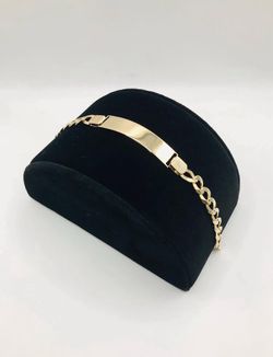 14K CURB LINK ID BRACELET