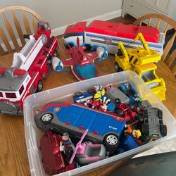 Paw Patrol Figures And Vehicles 