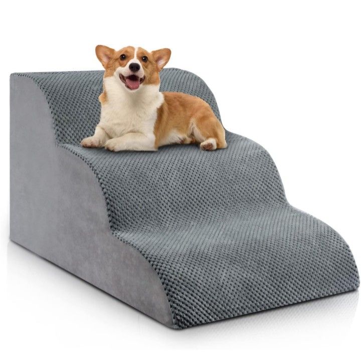 Dog Stairs, 3-Step Dog Stairs, Pet Stairs