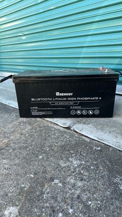 RENOGY 12-volt 200AH Lithium Iron Phosphate Battery with Built-In Bluetooth BMS