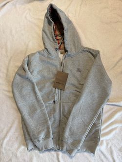 Grey Burberry Zip Up