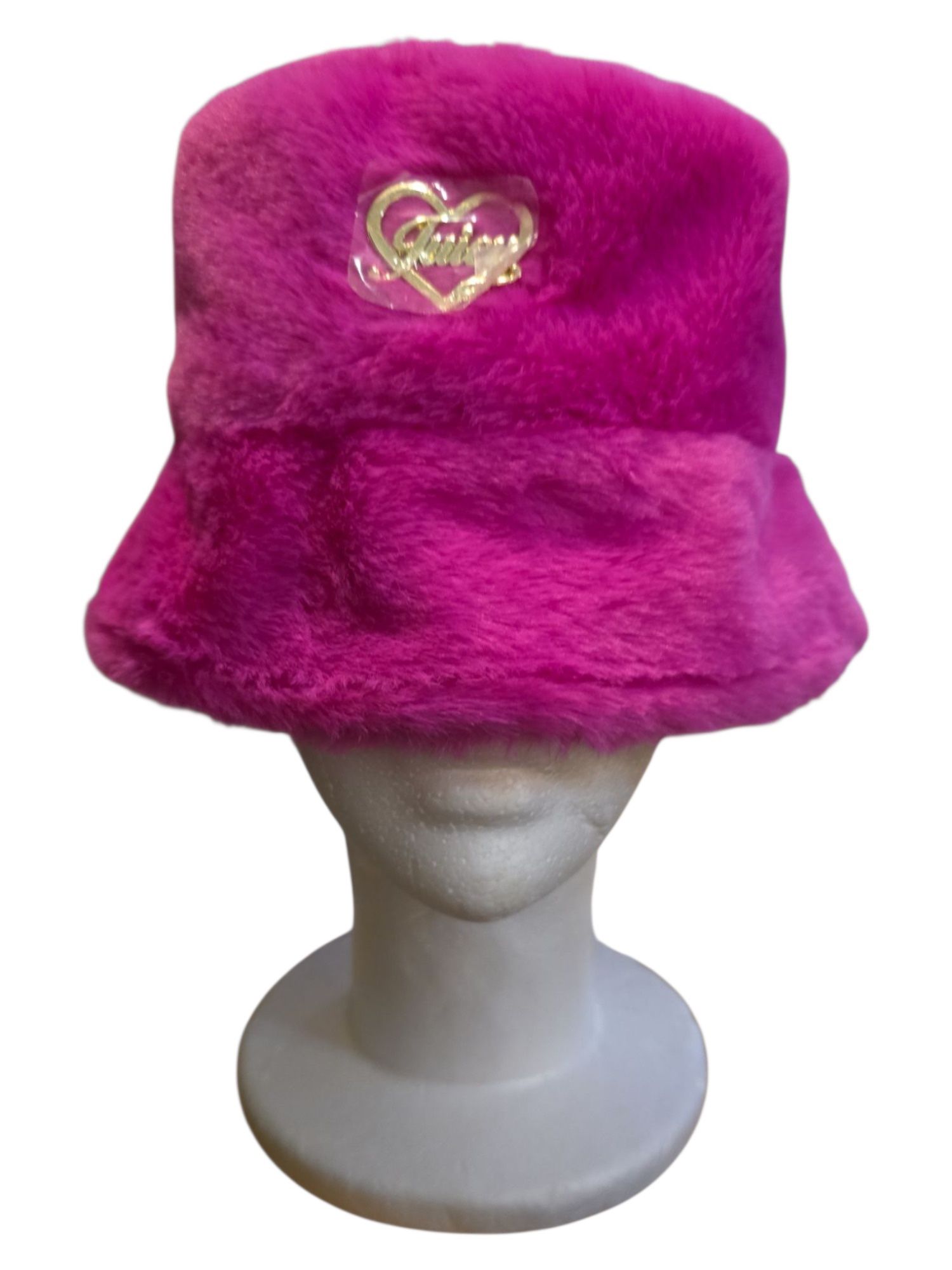 Juicy Couture Hot Pink Fuzzy Bucket Hat