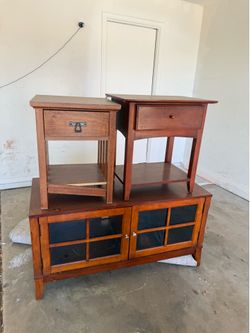Tv stand and side tables
