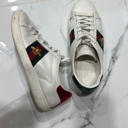 Gucci Authentic Ace Leather Sneaker Purchased From Gucci 