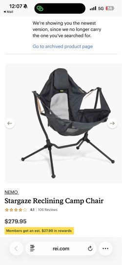 NEMO Stargaze Reclining Camp Chair