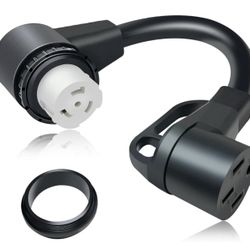 NEMA 1.5ft Shore Power Twist Lock SS2-50R to 14-50R Generator Adapter Cord