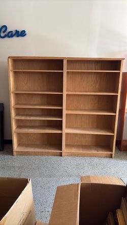 Double book shelf