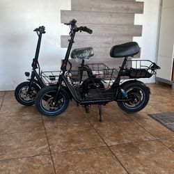 Adult Seated E-Scooters For Sale C1S And C1Plus 20 Mph And Up To 20/30 Miles Per Charge. 550/650 Watt Motor 265/300 Lbs Cap.