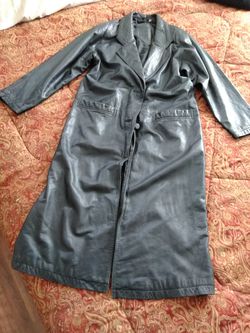 REDUCED by $10!! Full Length Woman Leather Jacket