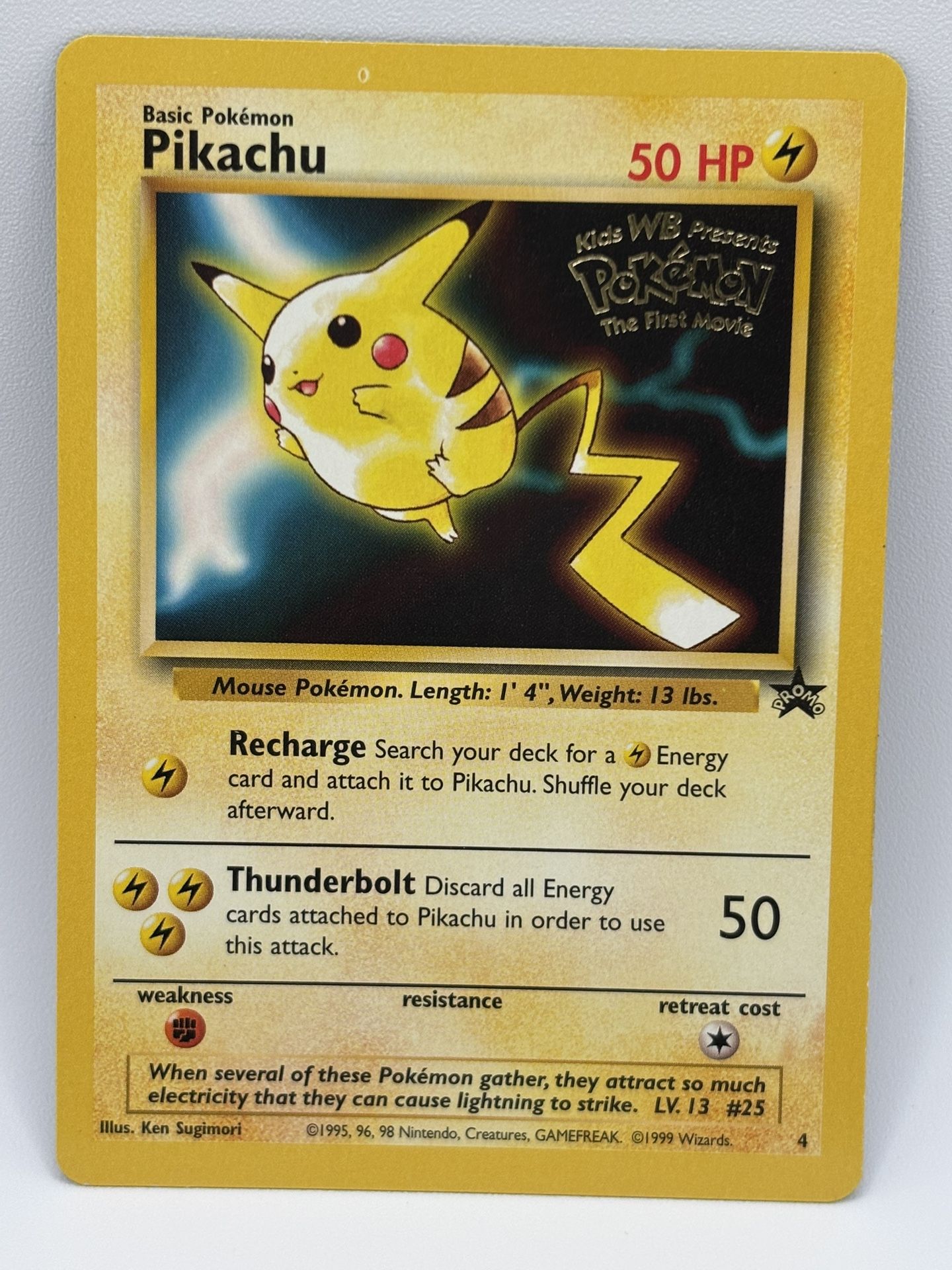Pikachu Pokemon Black Star Promo WOTC #4