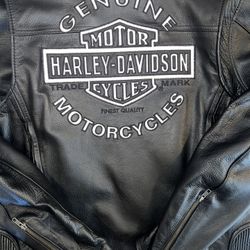Harley Davidson Leather Riding Jacket- Medium 