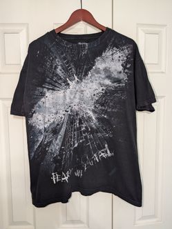 The Dark Knight Rises Fear Tee Black T-Shirt AOP Short Sleeve