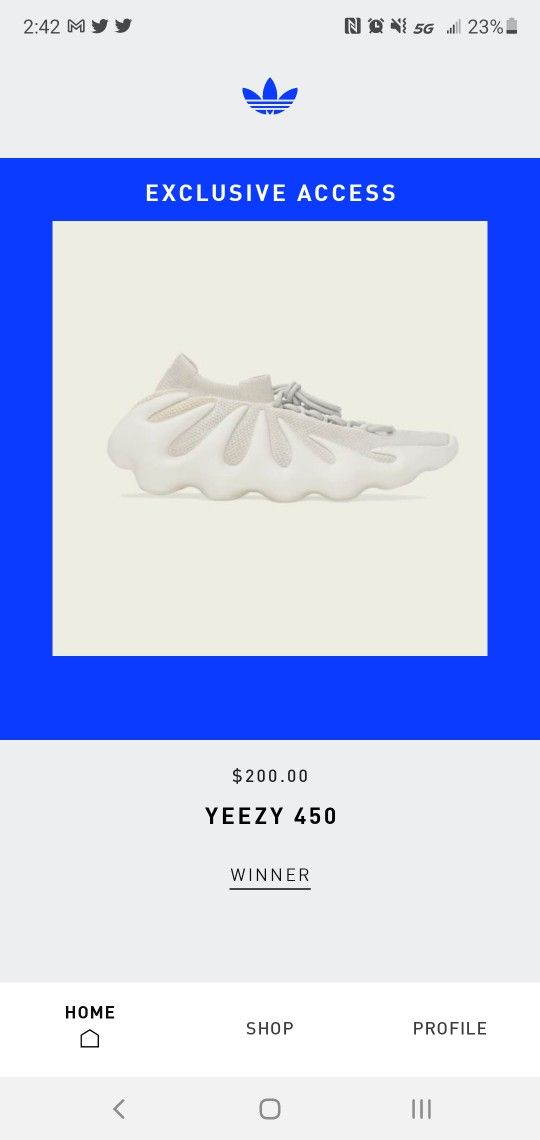 Yeezy 450 Cloud White 